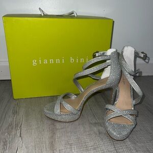 Gianni Bini silver heels